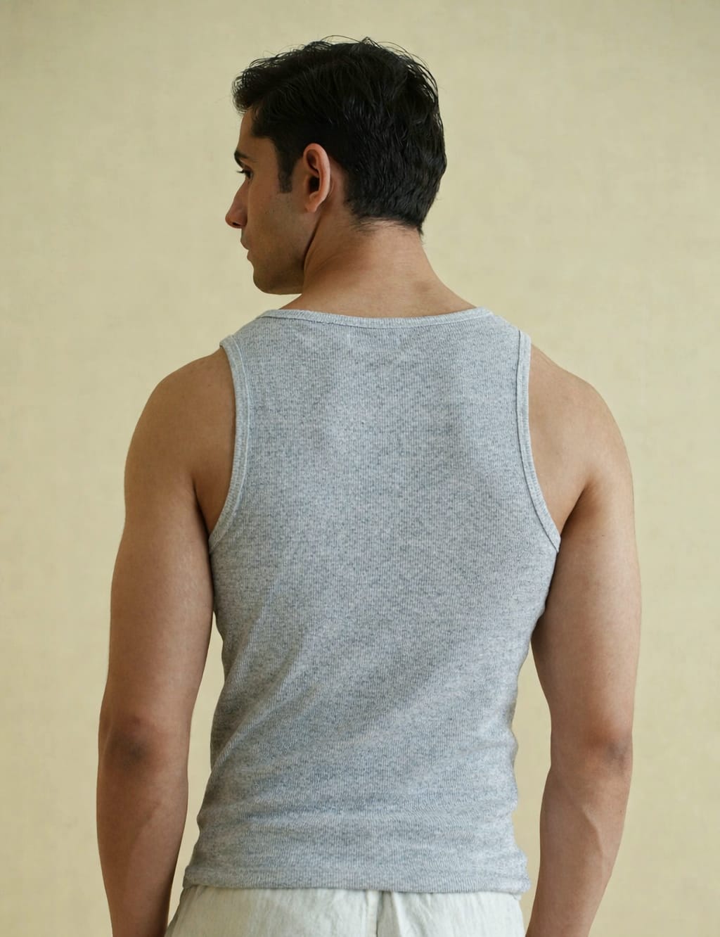 Grey Round Neck Tank Top