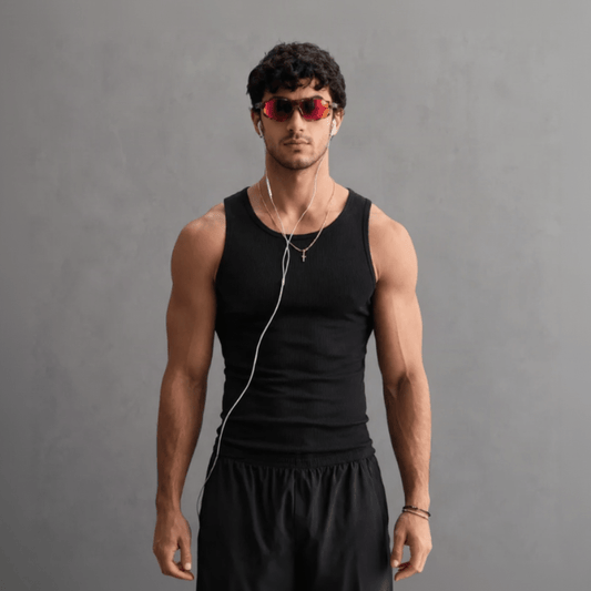Ribbed Tanks BLACK & GREY 220 GSM - Organic Cotton