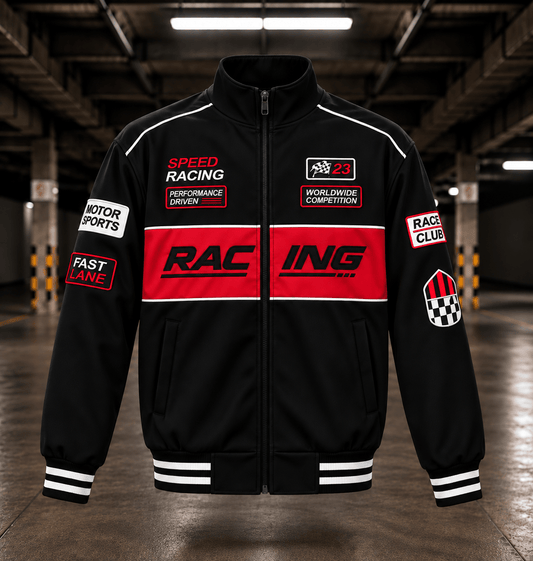 BLACK RAVEN - Embroidered Racing Jacket