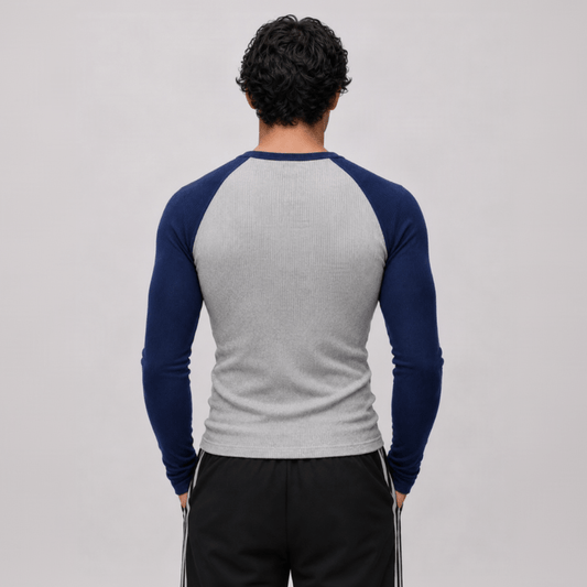MAVERICK - Ribbed Raglan Henley