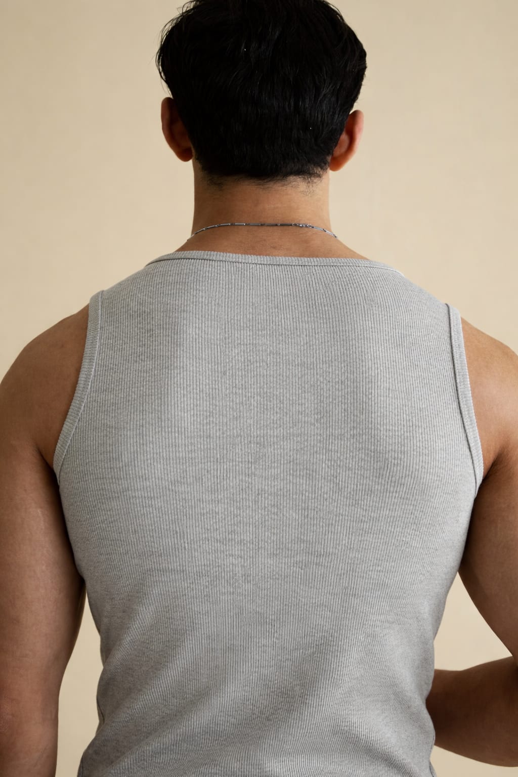 Grey Round Neck Tank Top