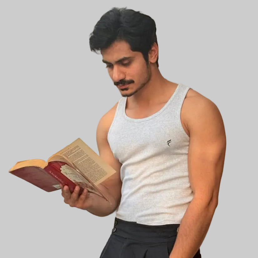 Ribbed Tank White 220 GSM - Organic Cotton