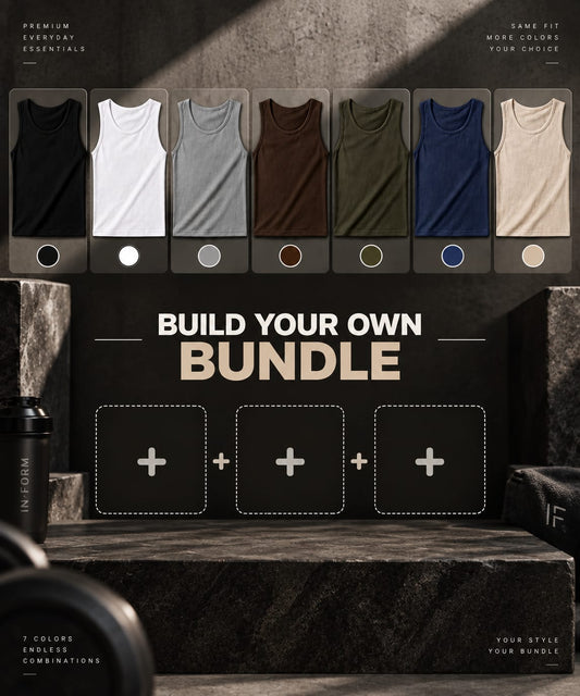 Build Your Own Pack Of 3 - Ribbed Tanks