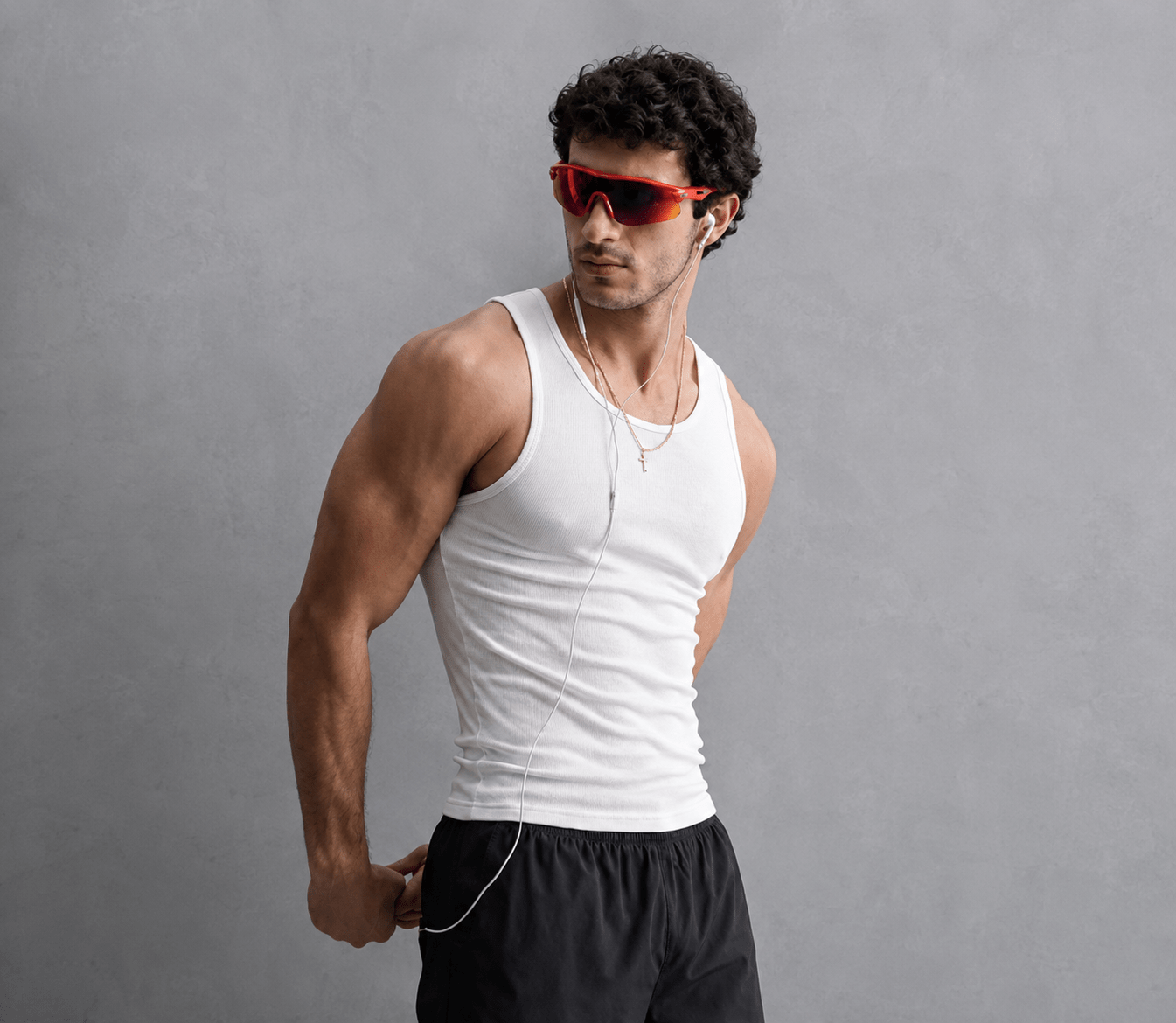 White - Ribbed Tank 220 GSM  Organic Cotton