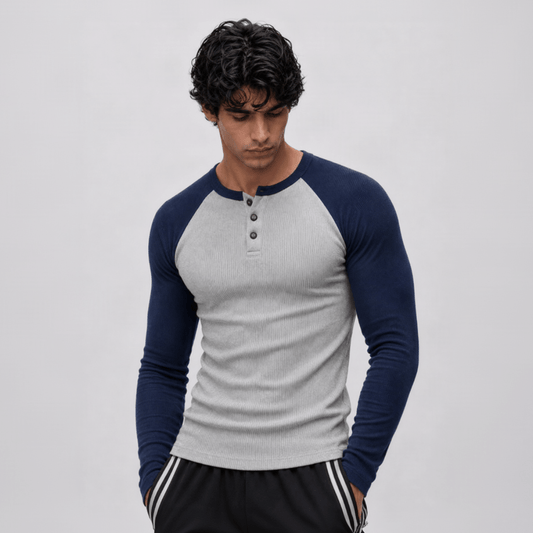MAVERICK - Ribbed Raglan Henley