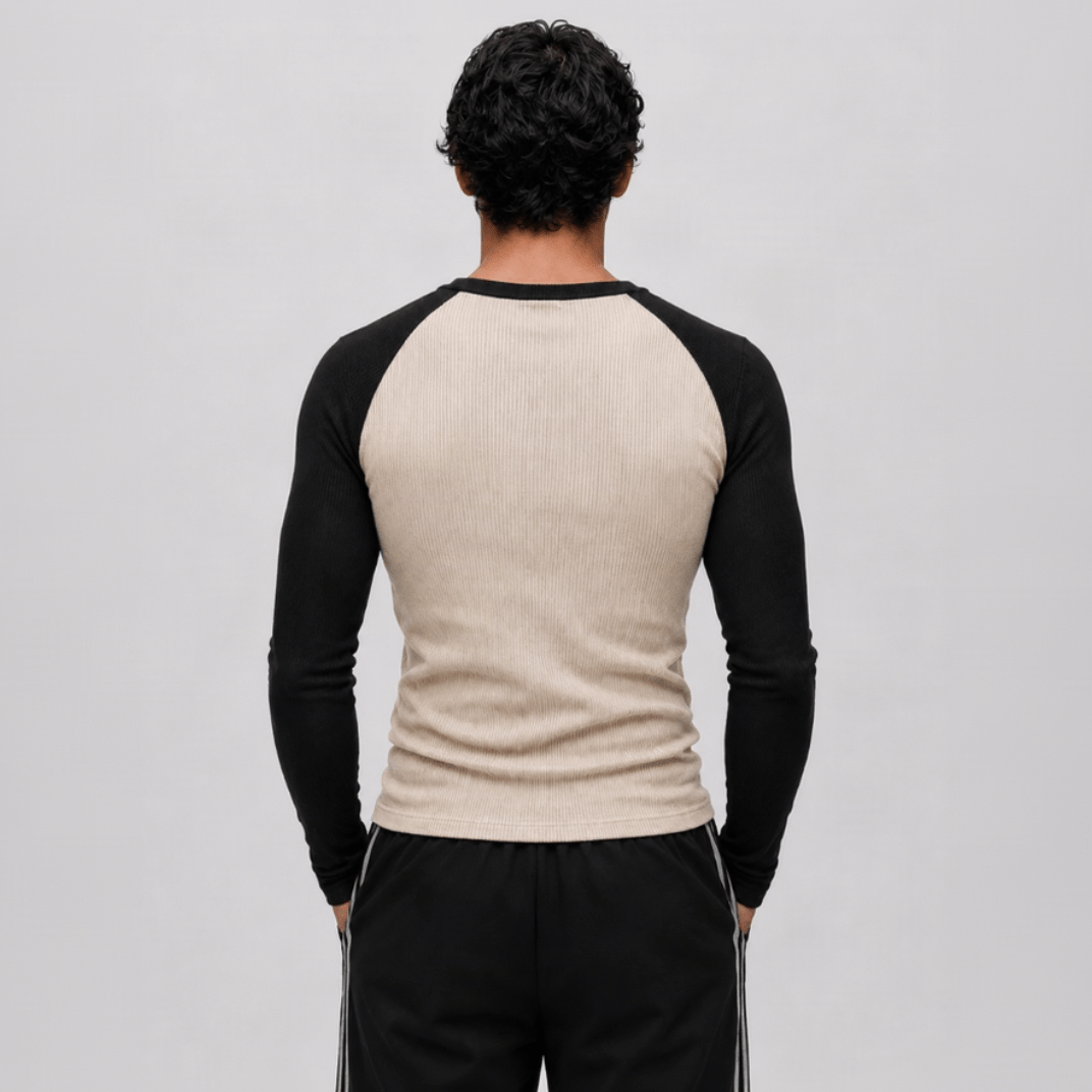 MAVERICK & VANGUARD - Ribbed Raglan Henley Duo
