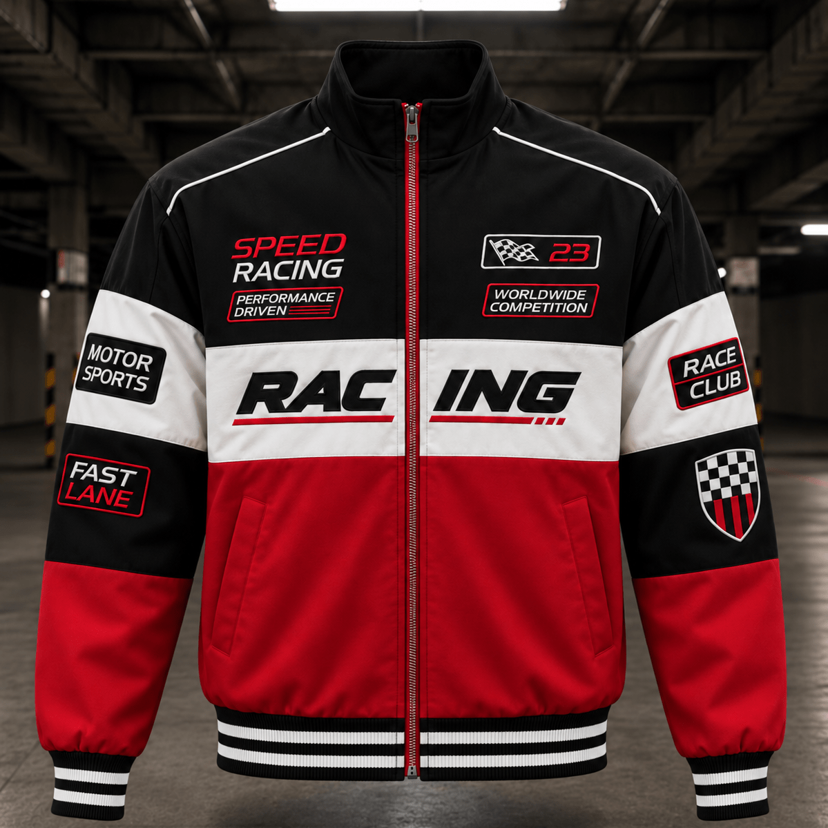 FIRE QUEEN - Embroidered Racing Jacket