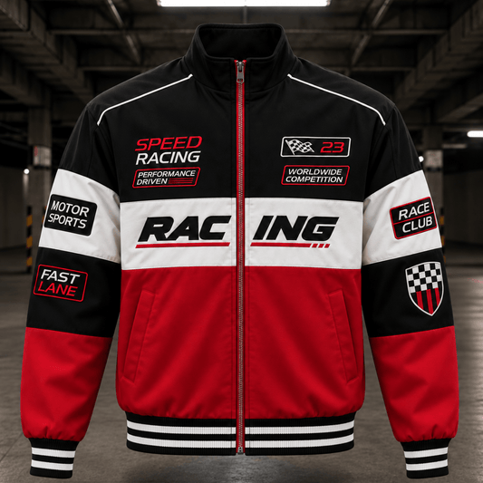 FIRE QUEEN - Embroidered Racing Jacket
