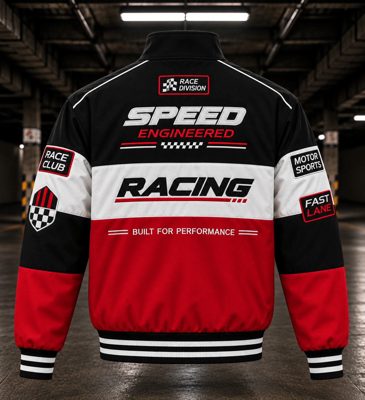 FIRE FALCON - Embroidered Racing Jacket
