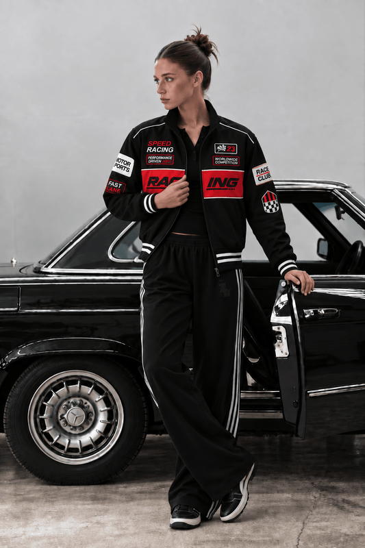 BLACK RAVEN - Embroidered Racing Jacket