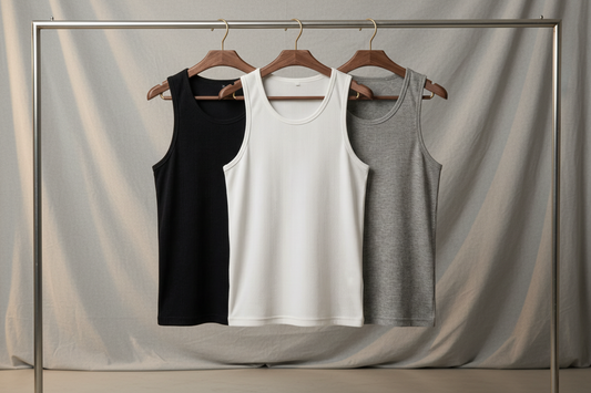 Ribbed Tank (pack of 3) 220 GSM - Organic Cotton
